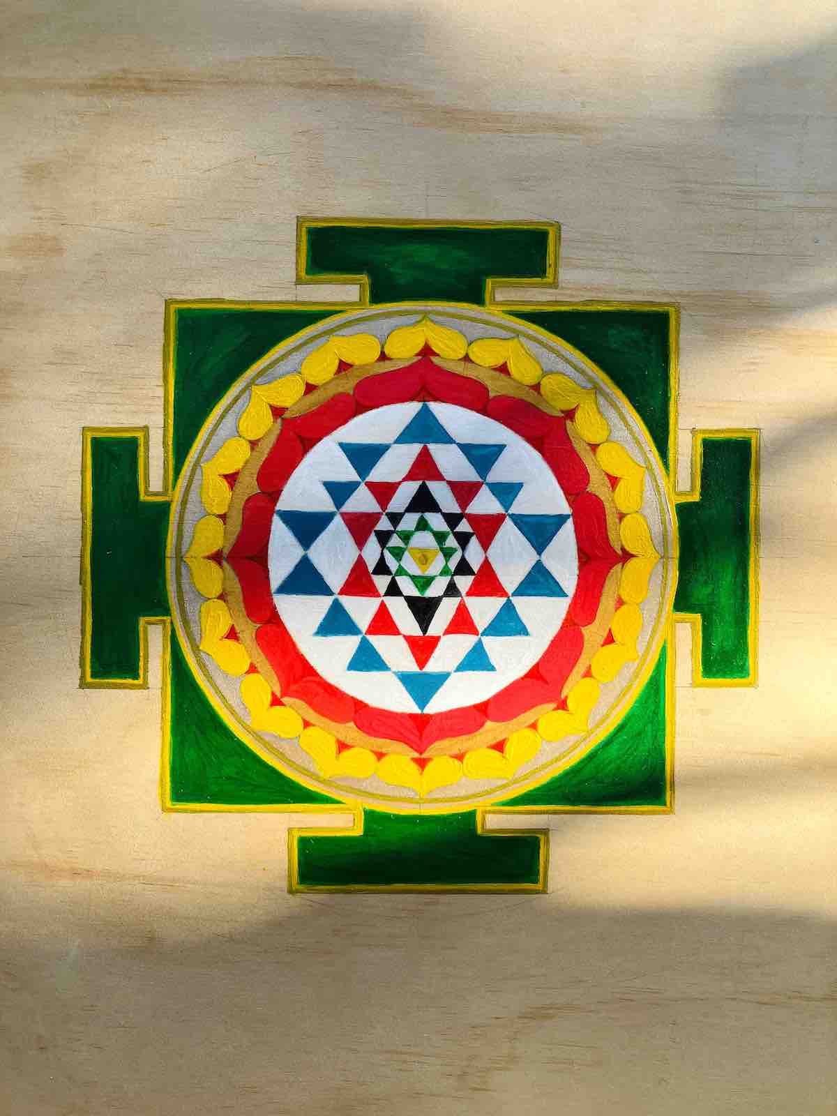 Sri yantra 壇城繪製